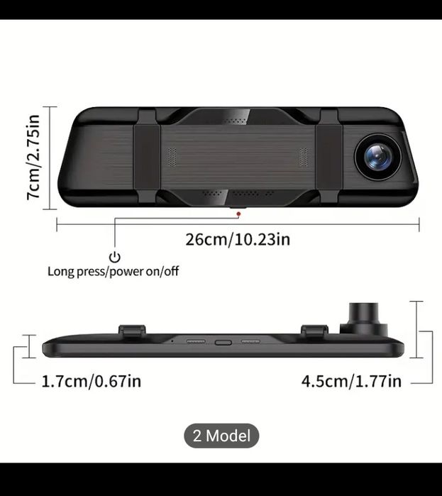Oglinda auto dual camera