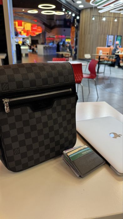 барсетка Louis Vuitton Mick PM Damier Graphite 2018 оригинал