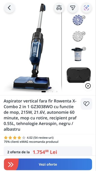 Aspirator vertical Rowenta
