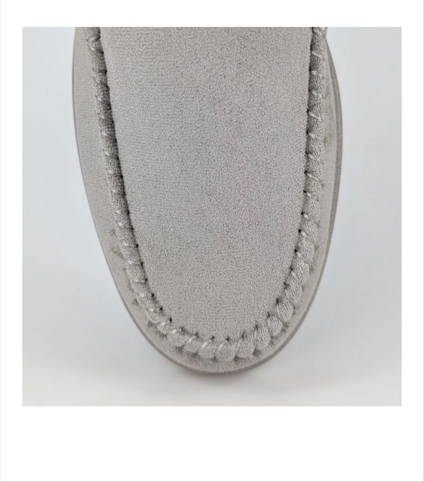 Мъжки мокасини, сиви, екокожа, ежедневен стил