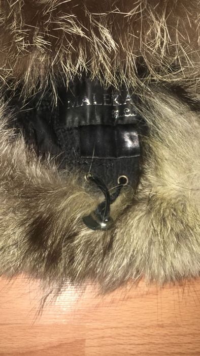 Малахай песец, кожа, замша