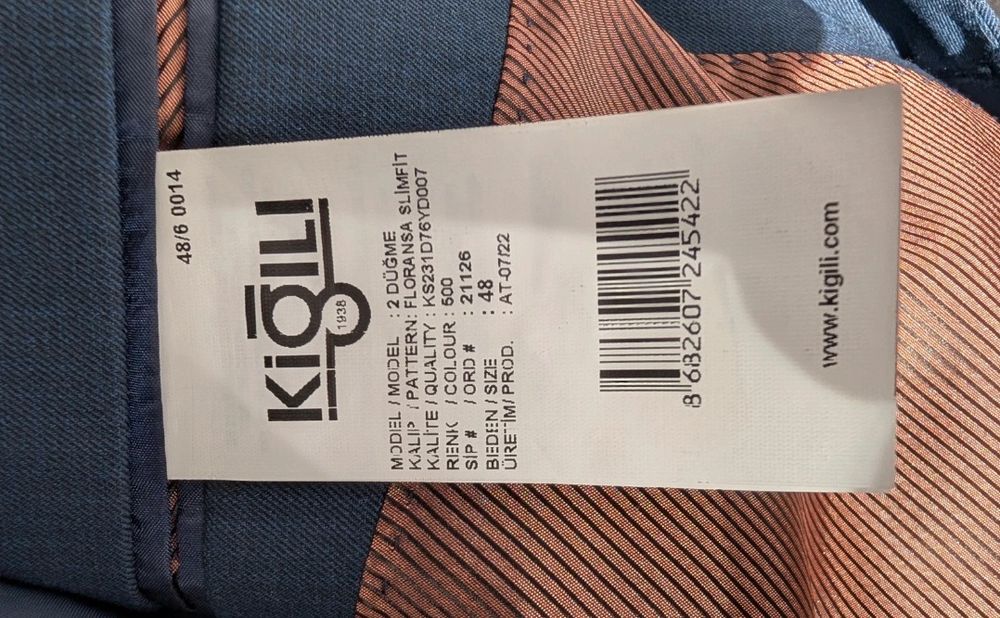 Costum Bleumarin Kığılı