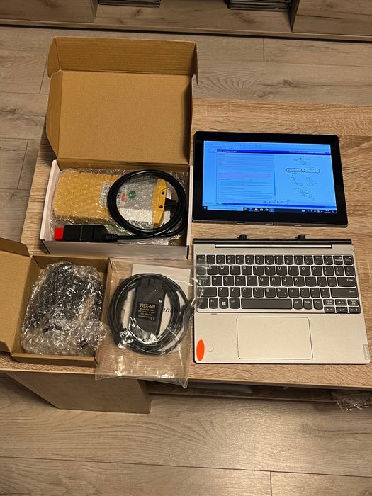 Kit tableta / laptop  Lenovo D330 + tester / diagnoză delphi 2021 + VCDS 2025