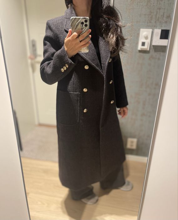 НОВОЕ пальто Sandro 100% шерсть