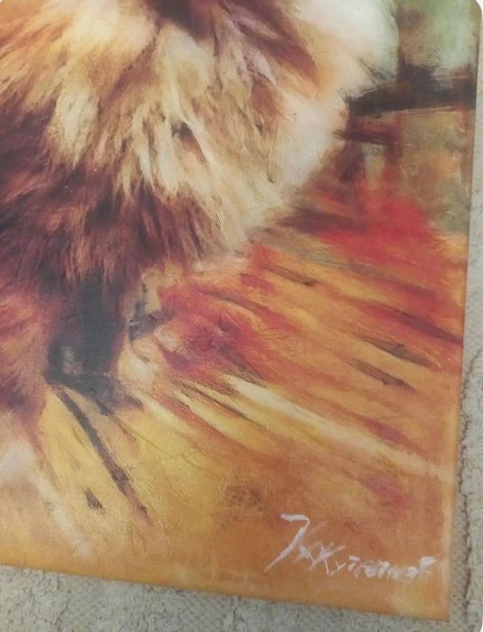 Картина на куче 46//60см масло подписана