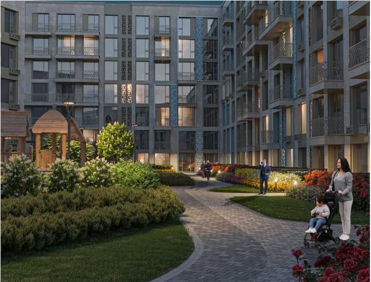 2х комн кв, в новом ЖК на 3 этаже 64.3 м² Янги Узбекистан [РЛ]