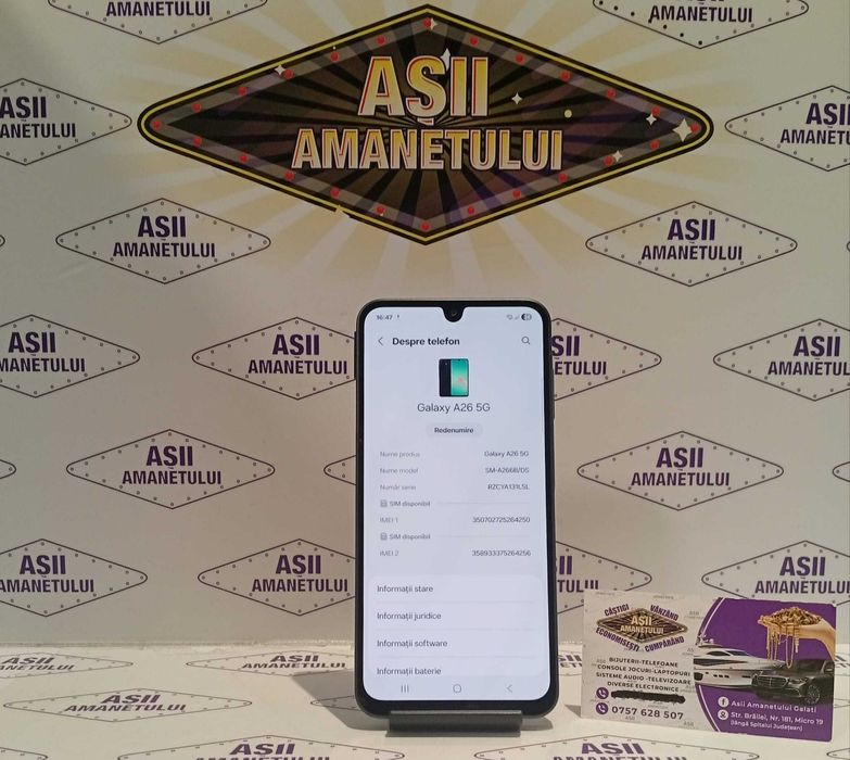 Asii Amanetului-Samsung A26 5G, 128GB