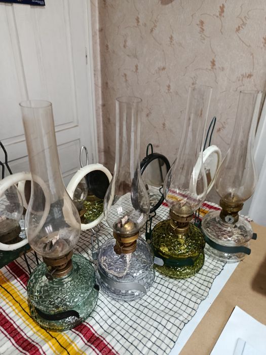 Стари газени лампи - 4 броя