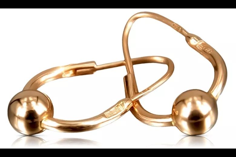 Советские серьги 583 пробы