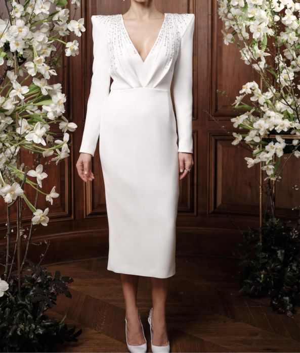 Rochie alba cununie Marquise