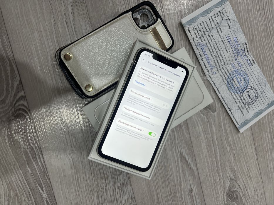 iphone 11 128гб 100%акб в идеальном состоянии