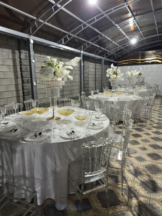 Шатры, столы, стулья, посуда в аренду