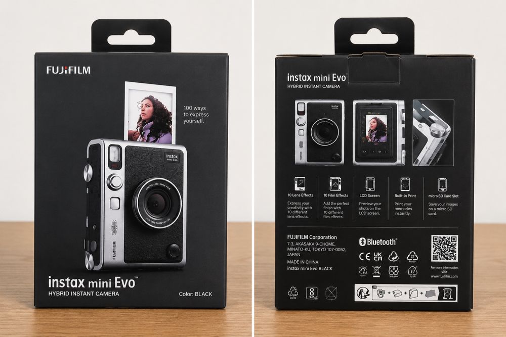 Fujifilm Aparat Instax mini evo Black Hybrid camera Nou la cutie nefolosit
