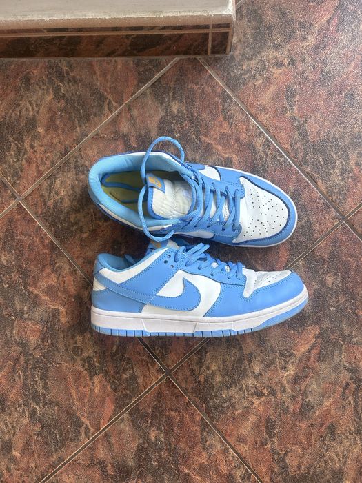 Nike dunk low светло-синьо