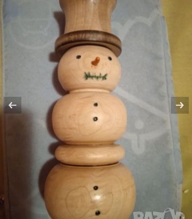Дървен снежен човек