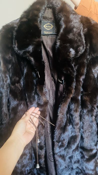 Шуба норковая длинная