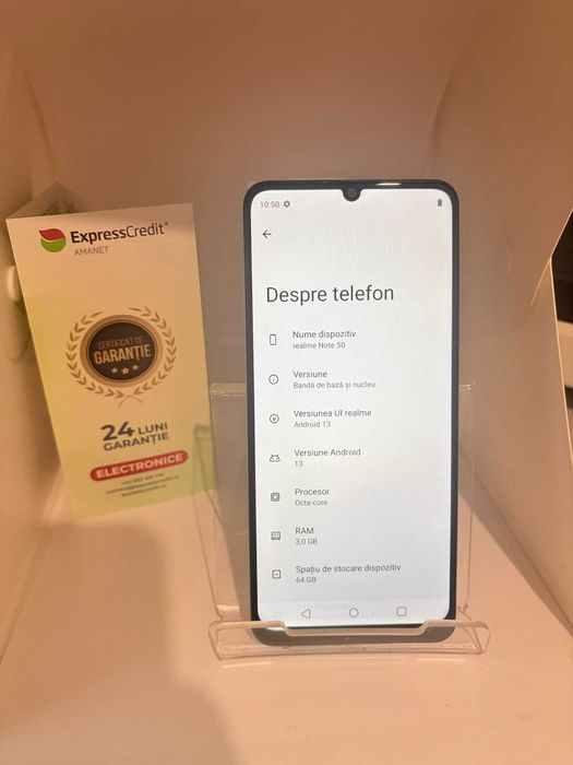 Telefon Realme Note 50 3/128GB (Ag1 Alexandru B54021) Garantie 2 ani!