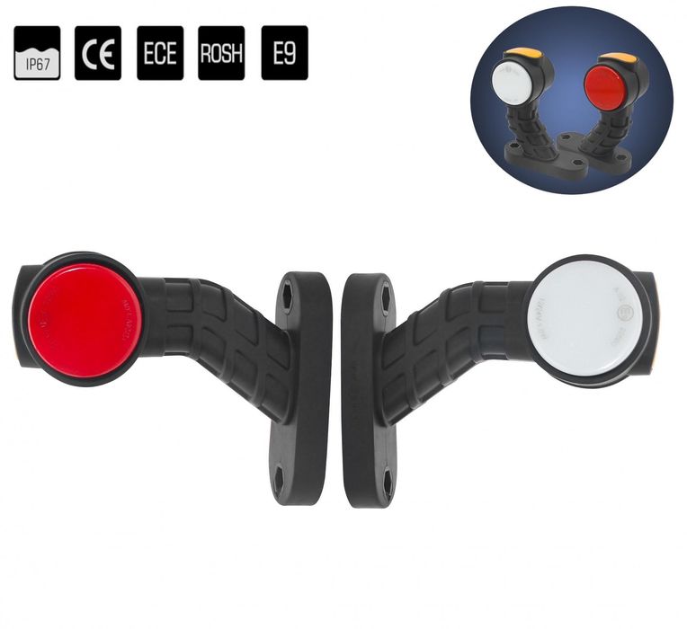 Комплект от 2 броя лед led странични габарити габаритни светлини тип р