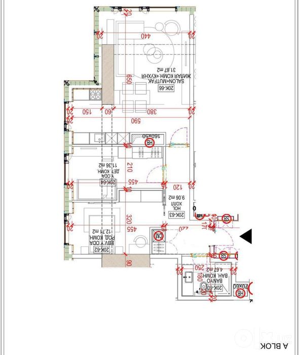ПРОДАЁТСЯ Квартира ЖК NEST ONE 72м2 7-этаж Вид на Парк