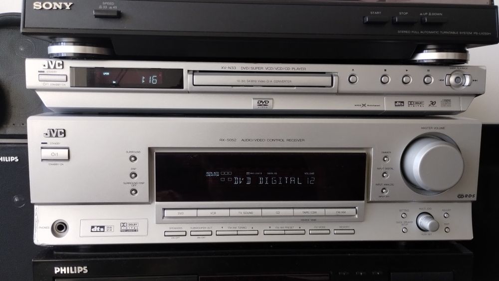 Vând Dvd plus amplificator 5.1 JVC.