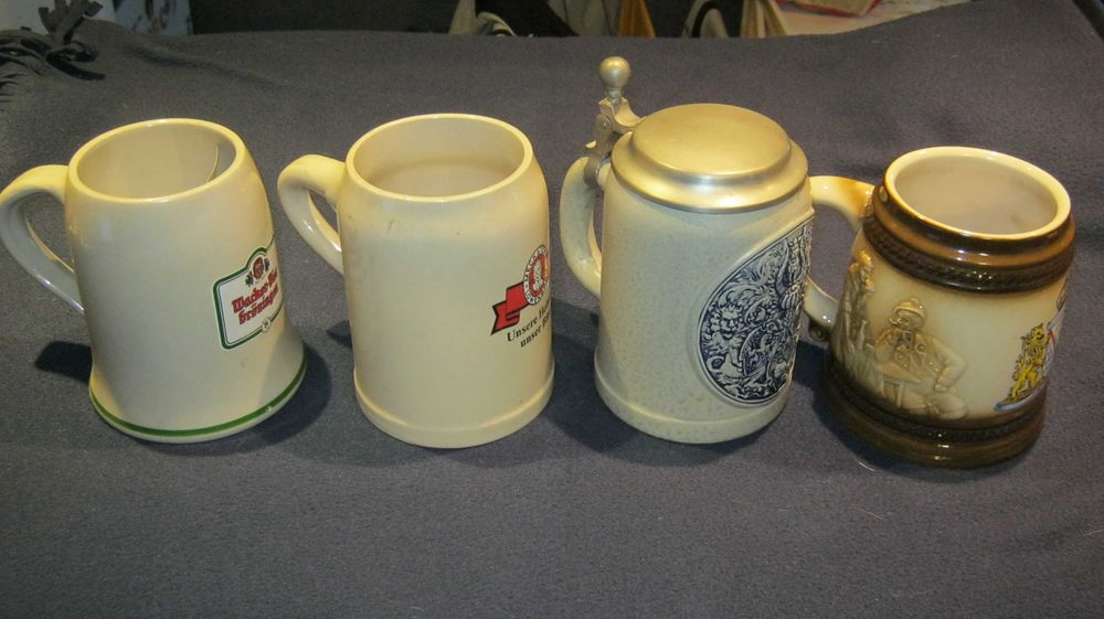 Lot 4 Halbe,carafe,cani BERE.