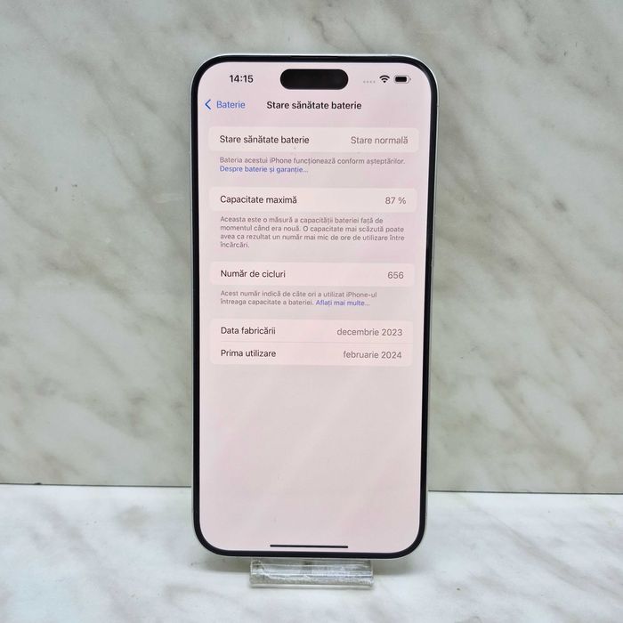 iPhone 15 Pro Max 256GB, 87% Baterie Zeus Amanet Militari 34416