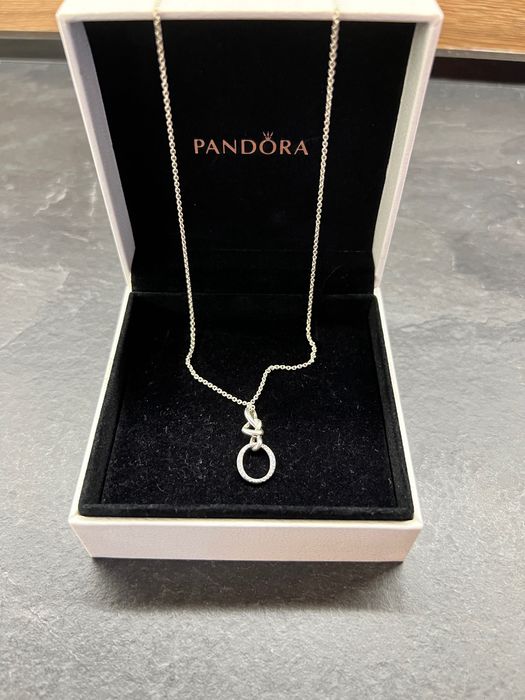 Оригинално сребърно колие Pandora S925 ALE с кутия