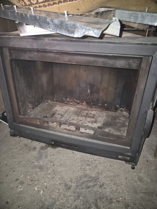 Focar șemineu plus horn din inox cu izolație