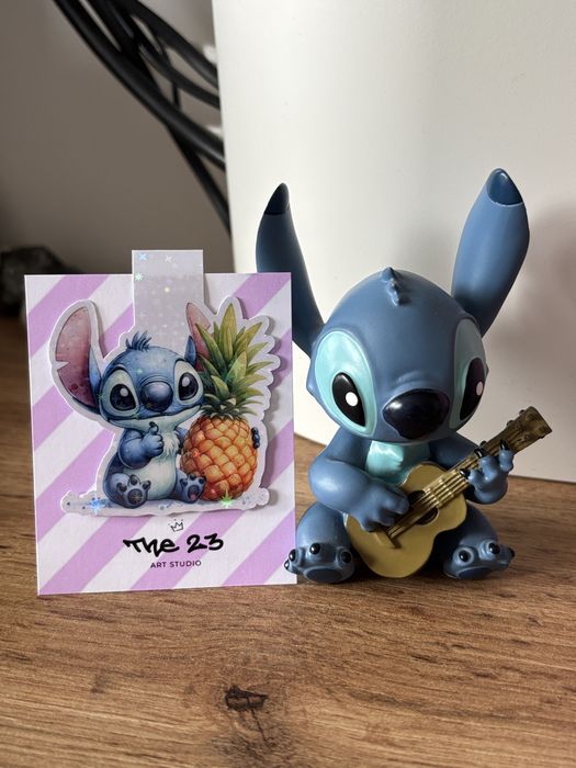 Коледни магнитни книгоразделители Стич