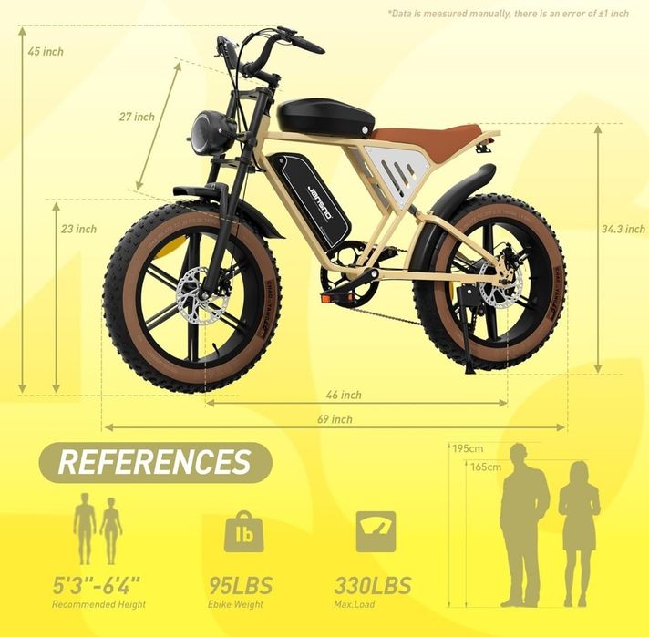 Ново!! Електрически велосипед Jansno X70 750W 48V/34Ah 60Nm