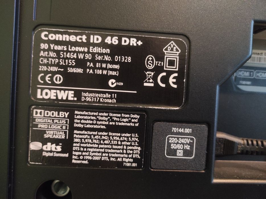 Tv led full hd Loewe 117