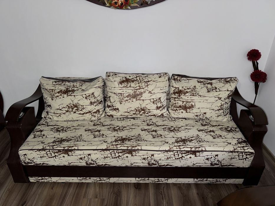 Canapea extensibila + 2 fotolii