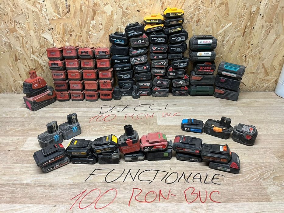 Baterii dewalt hilti makita bosch