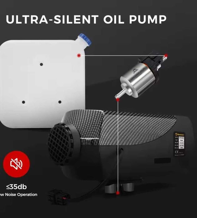 Pompa motorina silențioasă 12V  2 -8 KW 22 ml Stanis Sirocou webasto V