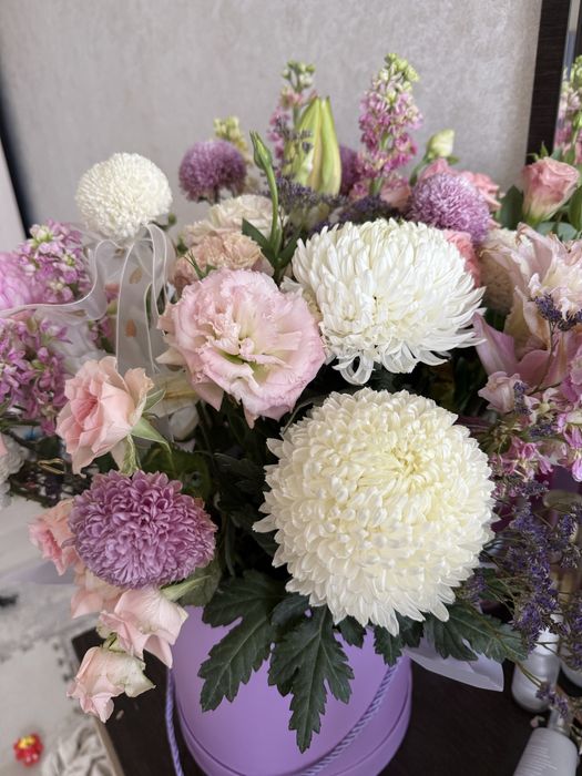 Букет цветов в коробке