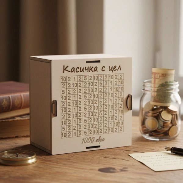 Персонализирана касичка с цел