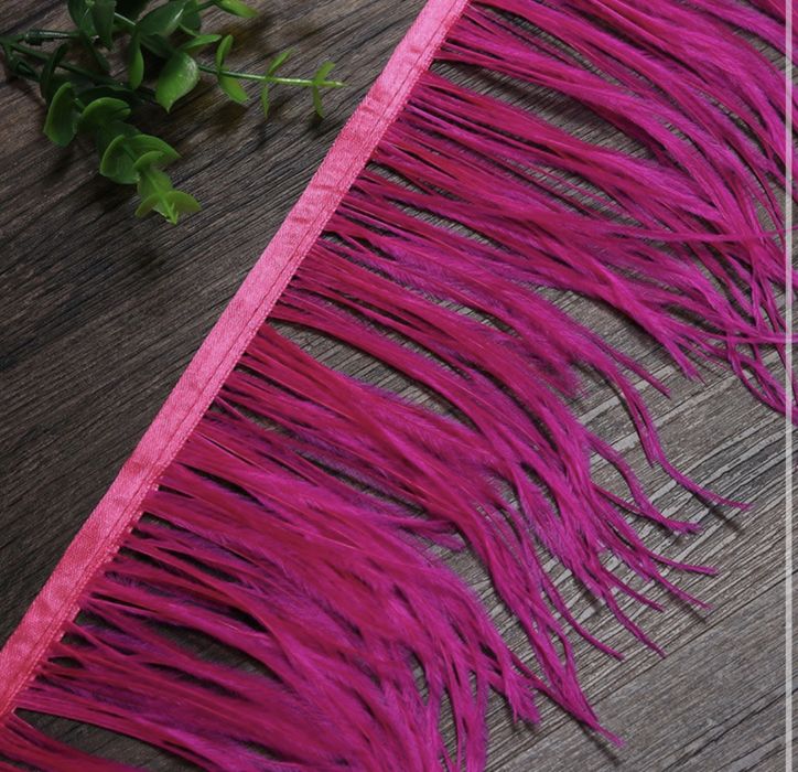 Pene bandă struț roz fucsia