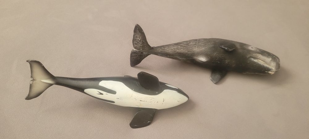 Lot animale marine balena , casalot, orca Schleich, Papo, Collecta