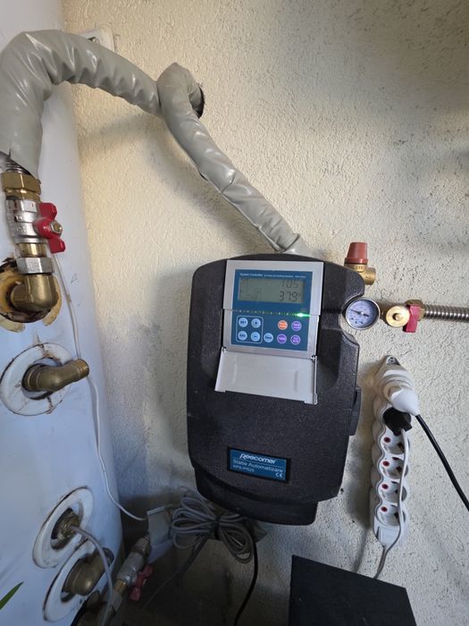 Kit colector solar cu 25 de tuburi vidate + automatizare + vas de expansiune