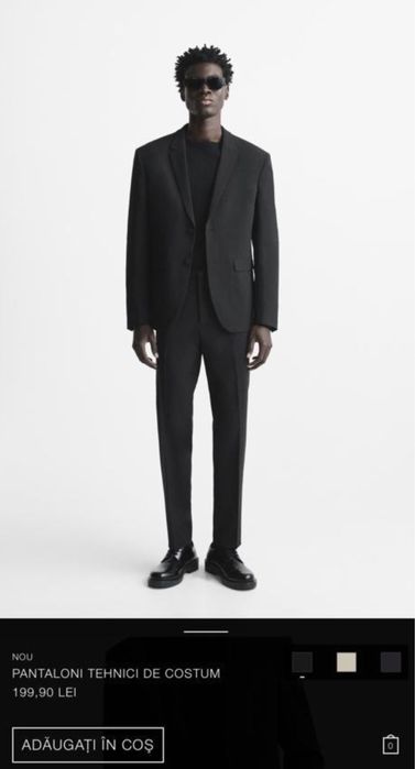 Costum, camasa Zara NOU cu eticheta Slim fit Regular mai multe marimi