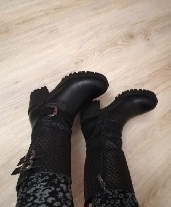 Дамски ботуши от естествена кожа