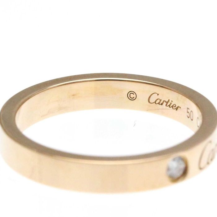 Inel original Cartier C de Cartier  Logo Diamond Aur 18 K - Marimea 50