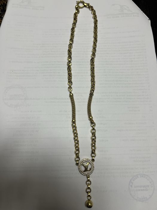 Lant de dama din aur de 14k. 14.84grame