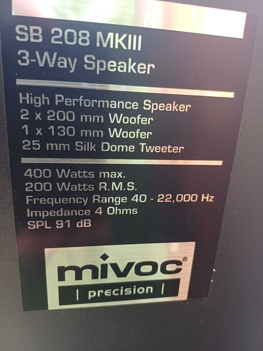 Тонколони Mivoc 400 W
