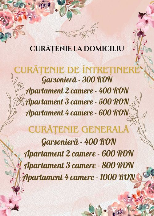 Curățenie la domiciliu