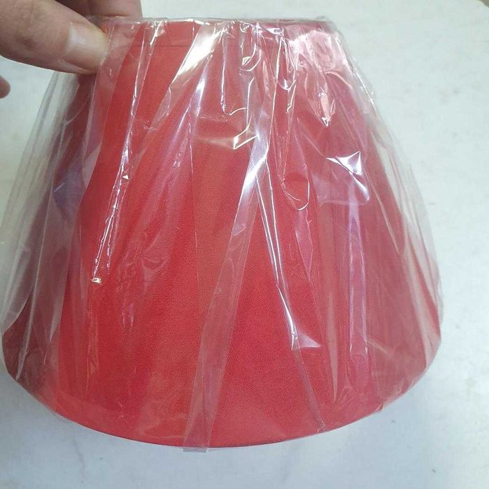 Abajur rosu pentru lampa birou, E 14