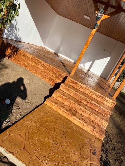 Beton amprentat durabil elegant si rezistent
