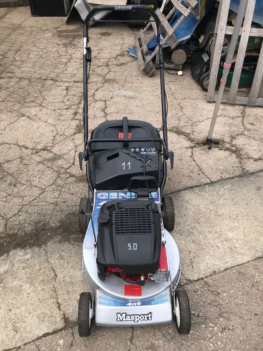 11: Моторна косачка  + дробилка Masport 5.0 hp алуминиев корпус