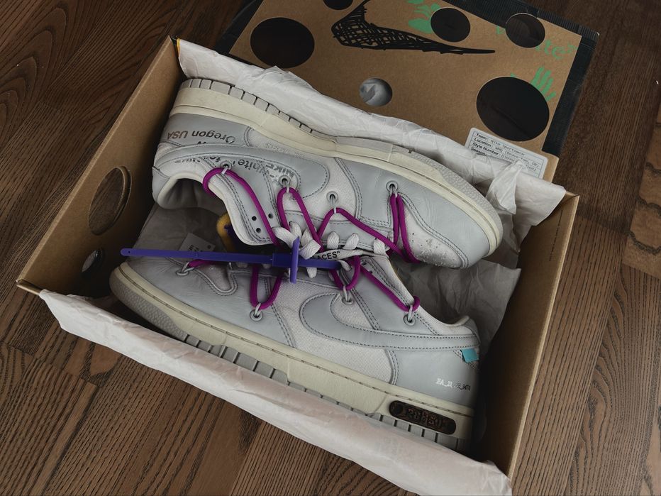 Обувки Nike Dunk Low Off-White Lot 28 *ОРИГИНАЛНИ* размер 42,5