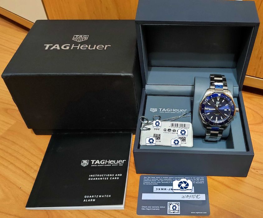 TAG HEUER AQUARACER WAY101C Мъжки Часовник, НОВ с кутия и документи!